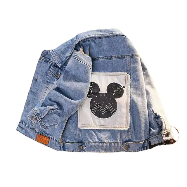 Men's blue denim jacket by Lamp Post, stylish casual jacket with classic design and button details.