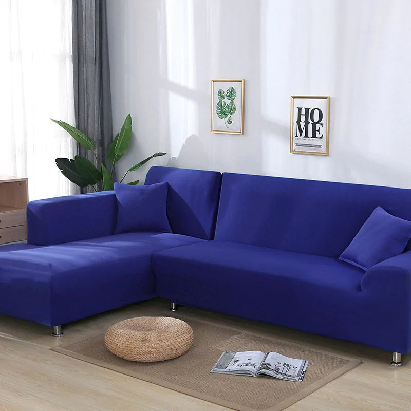 Camel-colored Lamp Post Tight Wrap Elastic Sofa Cover on a single-seat sofa, designed for 90-140cm furniture.