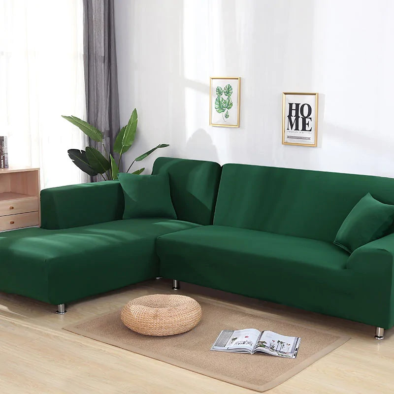 Camel-colored Lamp Post Tight Wrap Elastic Sofa Cover fitting 90-140cm single seat sofa with snug elastic edges.