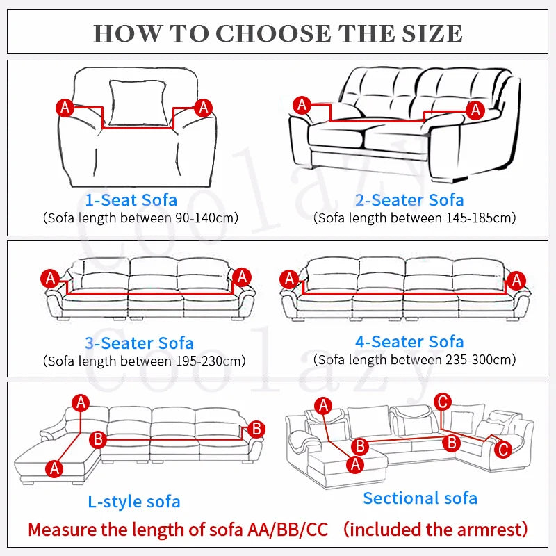 Lamp Post camel-colored tight wrap elastic sofa cover on a one-seat sofa, designed to fit 90-140cm wide couches.