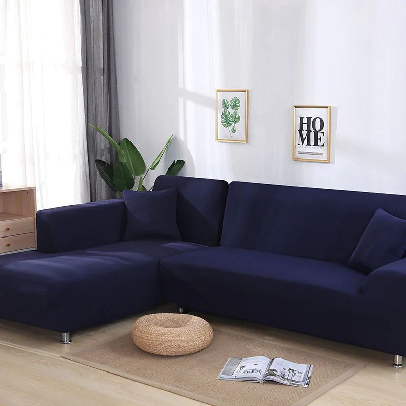 Camel-colored Tight Wrap Elastic Sofa Cover by Lamp Post on a 1-seat sofa, designed to fit 90-140cm wide furniture.