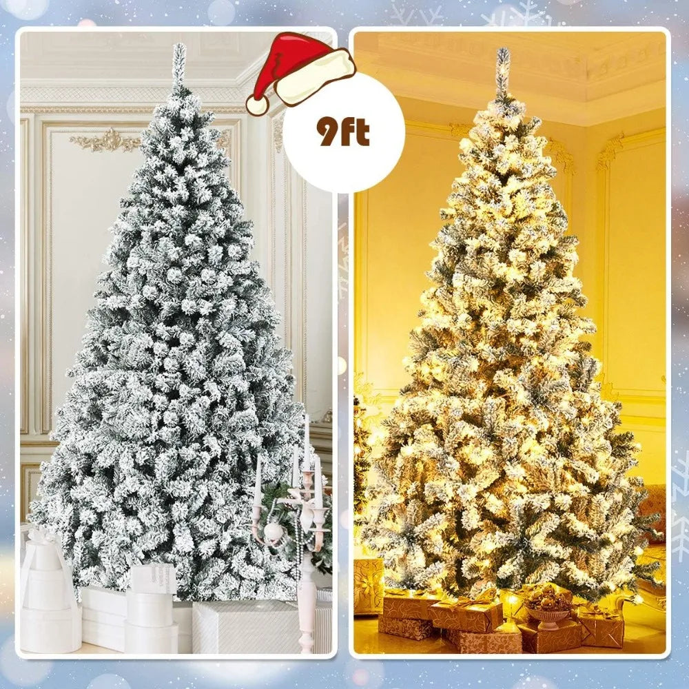 Small artificial Christmas tree with lights from Lamp Post, 4.5 ft pre-lit holiday tree decoration for festive decor.