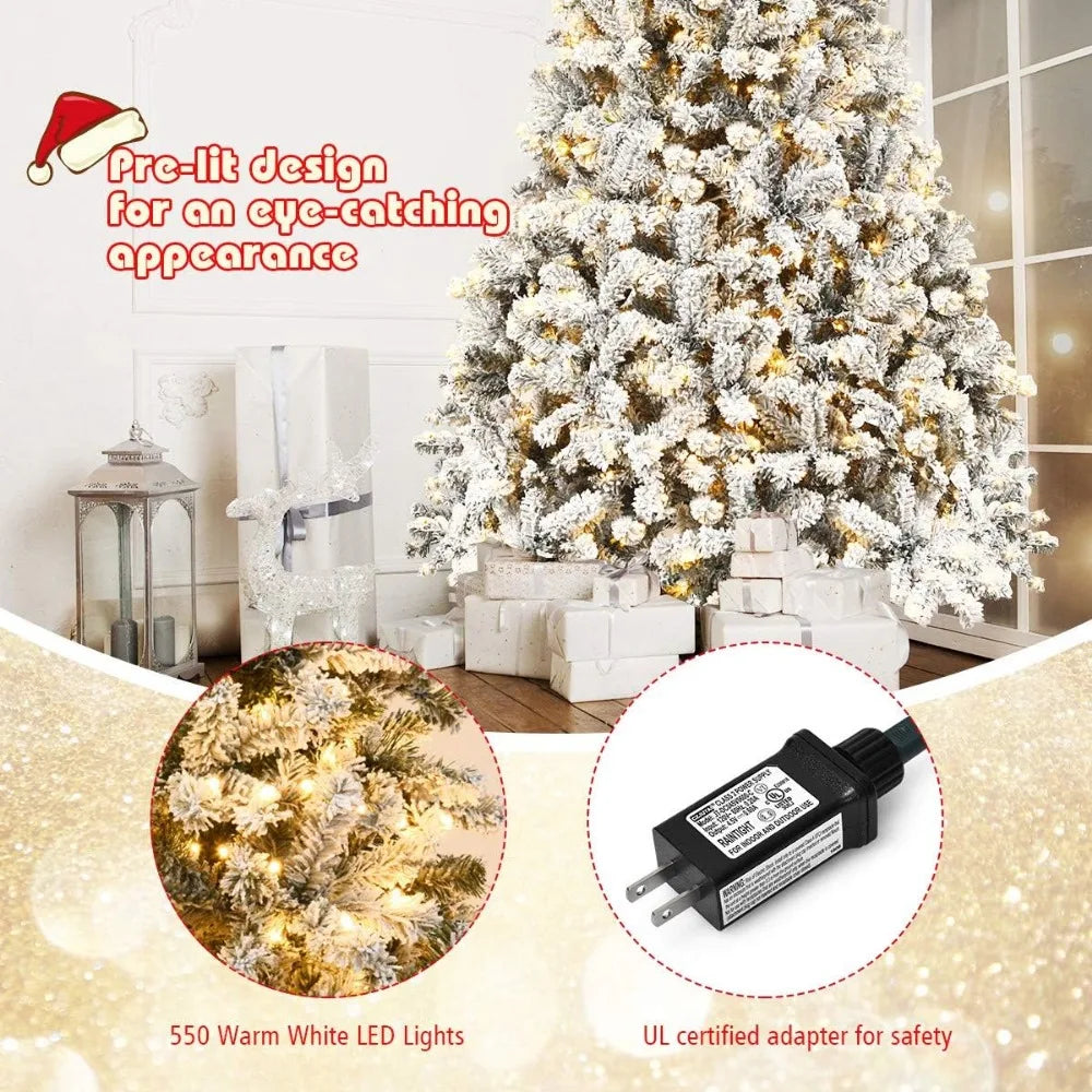 Small Lamp Post artificial Christmas tree with built-in lights, 4.5 ft holiday decoration for festive indoor or outdoor decor.