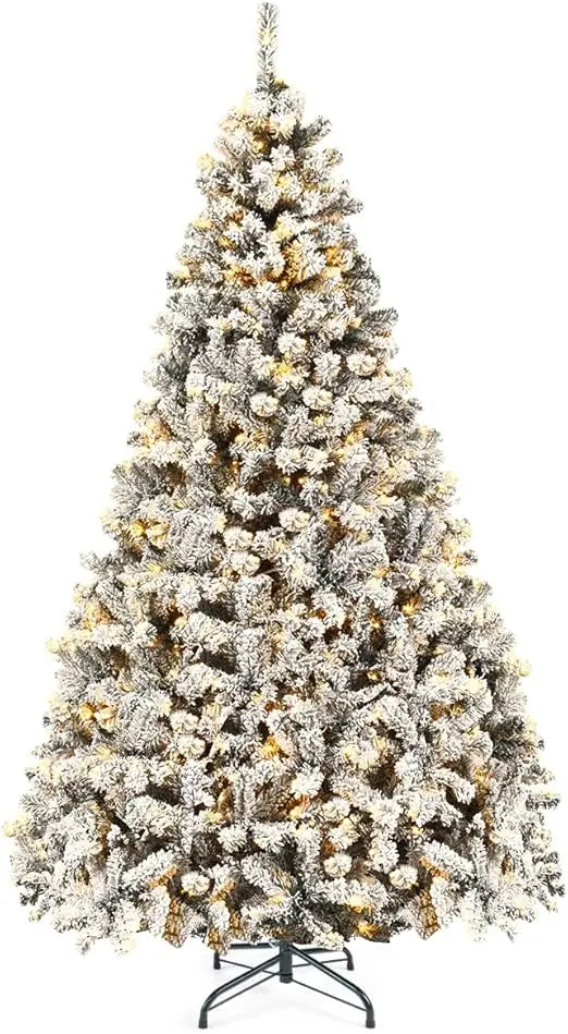 Small artificial Christmas tree with lights by Lamp Post, 4.5 ft pre-lit holiday Christmas tree decoration.
