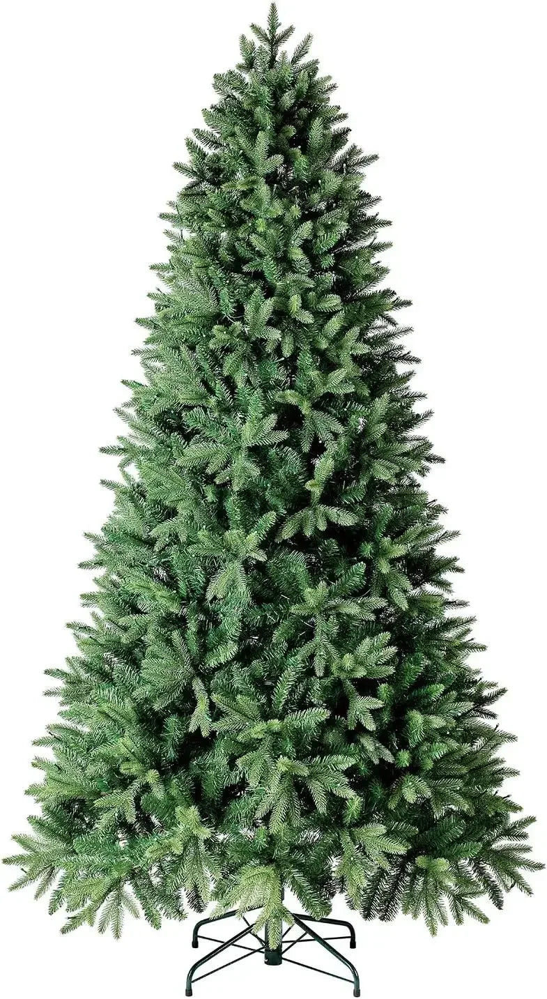 7.5 ft Lamp Post Twinkly Pre-Lit Aspen Pine artificial Christmas tree with app-controlled multi-color RGB lights for festive decorations.