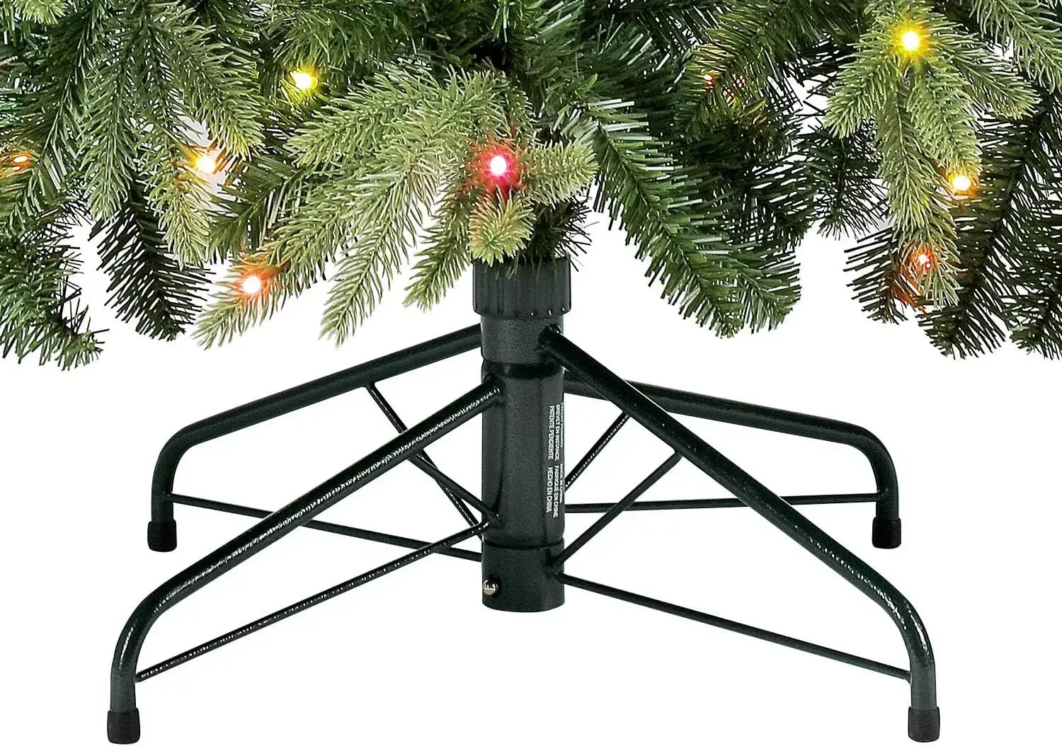 7.5 ft Twinkly Pre-Lit Aspen Pine artificial Christmas tree with app-controlled multi-color RGB lights, Lamp Post brand.