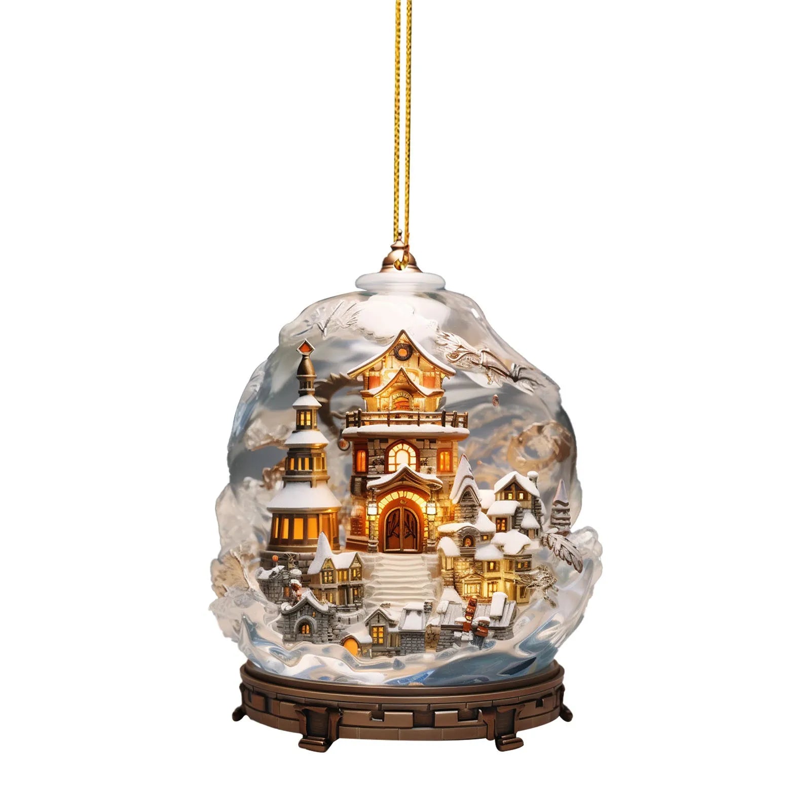 Lamp Post New Year's Eve decoration hanging ornament for 2024, festive Christmas adornment for celebration decor