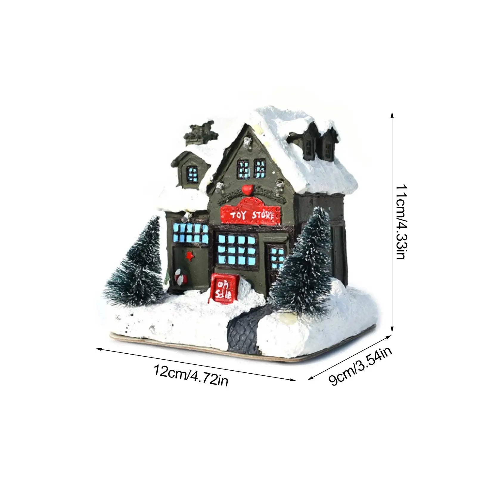 Lamp Post Christmas decoration featuring a LED light snow house for festive holiday decor.