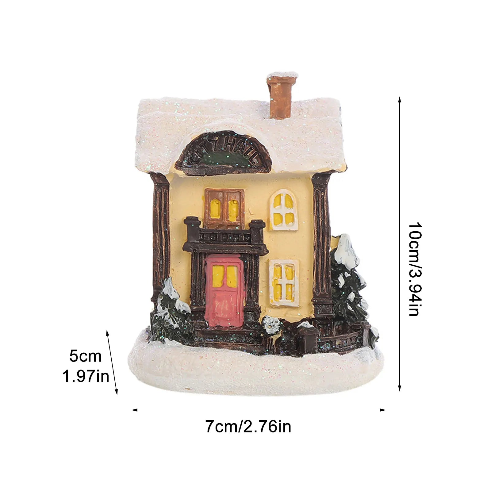 LED Christmas decoration featuring a snow house with lights, branded Lamp Post, for festive holiday decor.