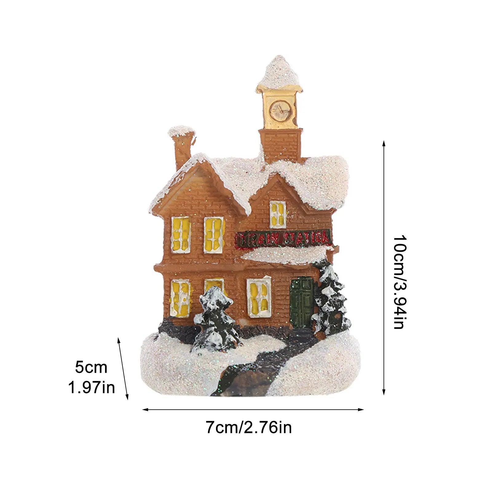 LED Christmas decoration by Lamp Post featuring a snow house with lights, perfect for holiday festive displays.