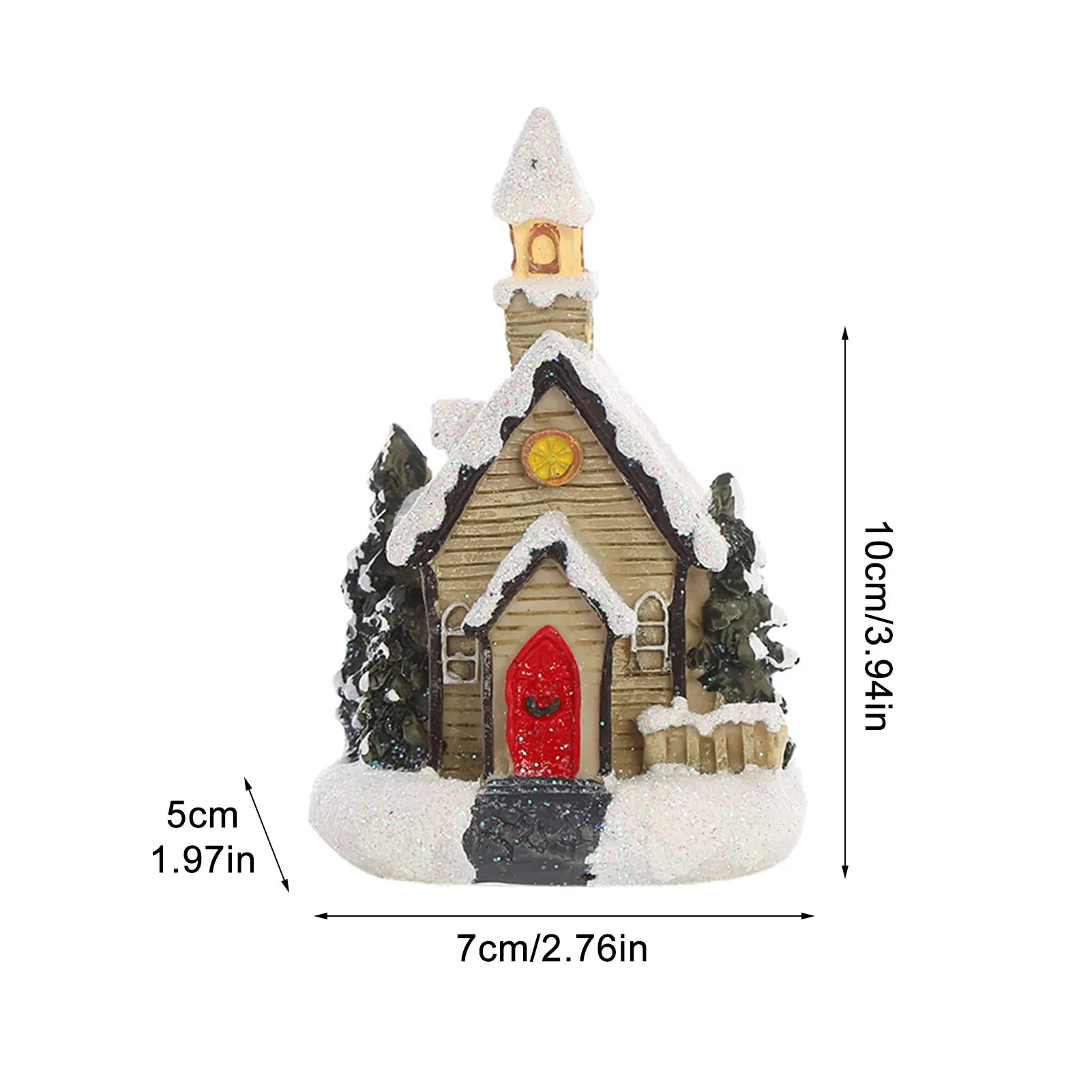 LED Christmas decoration by Lamp Post featuring a snow house with festive lights for holiday decor.