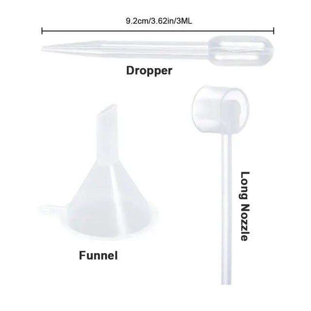 Refillable portable mini women’s perfume glass bottle by Lamp Post, compact and stylish for on-the-go fragrance application.