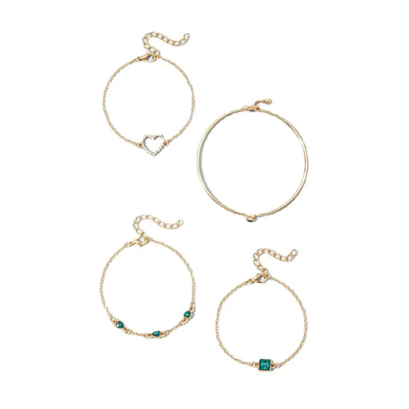 Gold inlaid bracelet jewelry set by Lamp Post featuring intricate inlay design and elegant craftsmanship.