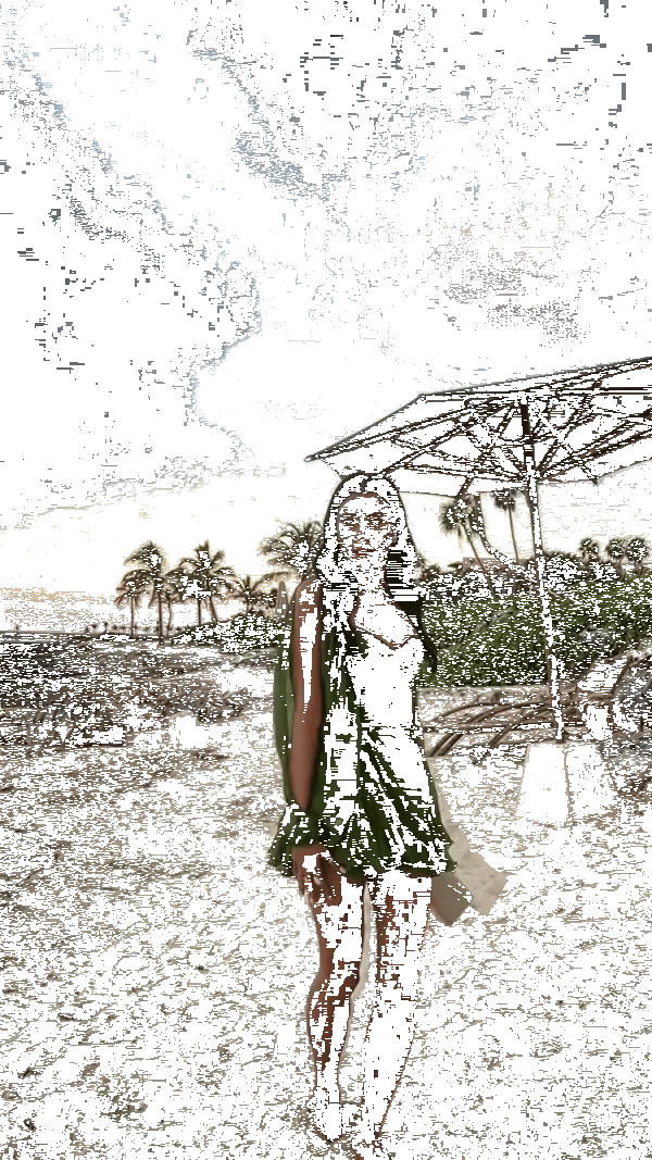 Green summer women's dress by Lamp Post, lightweight and stylish, perfect for warm weather, shown on a model.