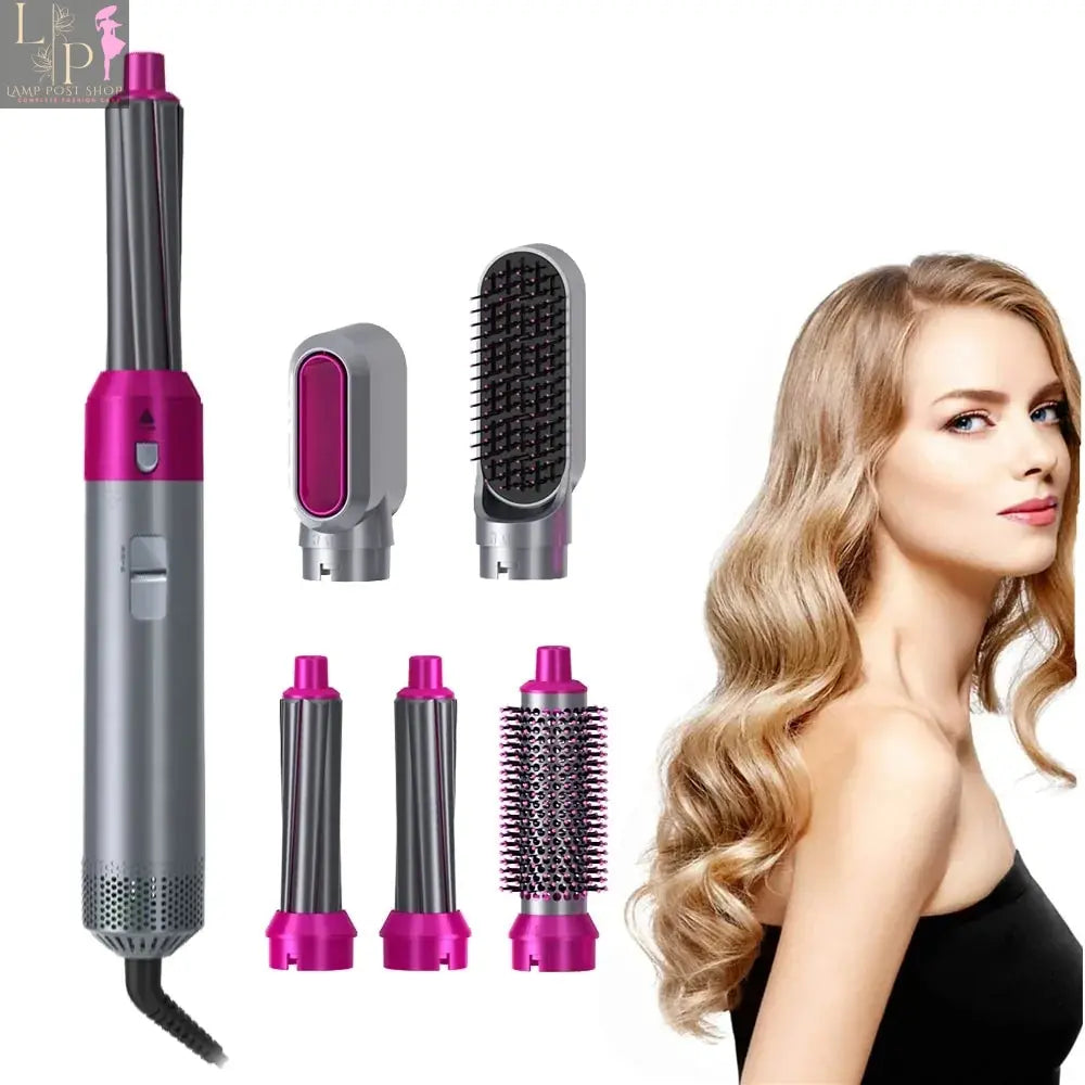 Lamp Post 2-in-1 hair dryer and comb, multi-functional hair dryer with UK plug, sleek design for styling and drying hair.