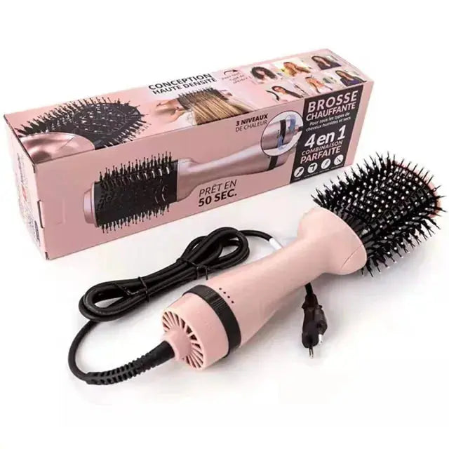 Lamp Post 2-in-1 multi-functional hair dryer comb with UK plug, featuring a stylish design for versatile drying and styling.