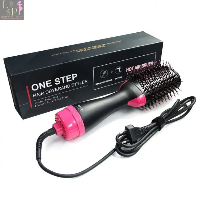 Lamp Post multi-functional hair dryer and comb, UK plug, 2-in-1 styling tool with drying and detangling features.