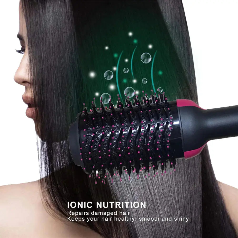 Lamp Post electric heating comb and hair straightener brush, a one-step hair dryer and straightening tool for sleek salon-style hair.