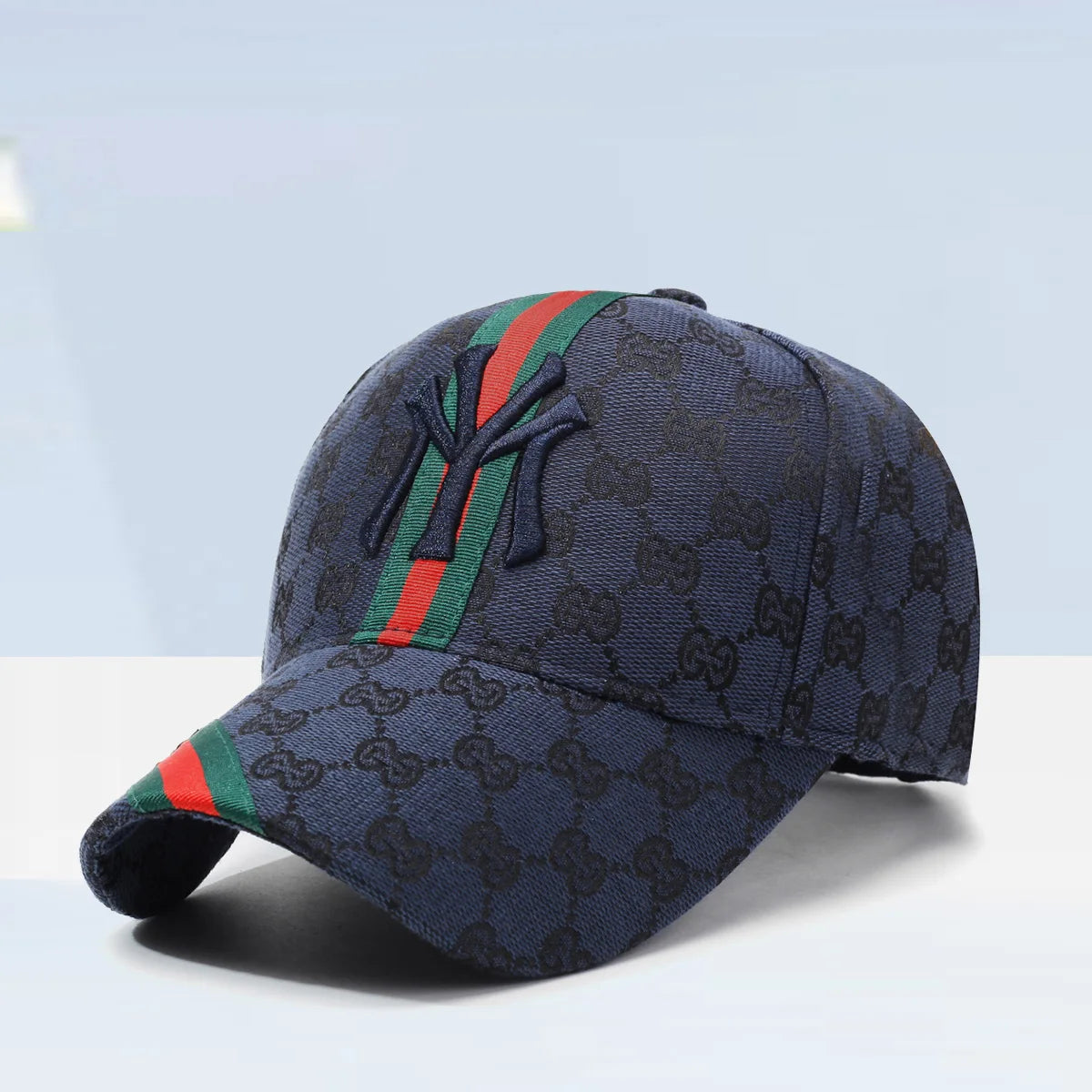 Unisex khaki and white Letter Embroidery hip-hop baseball hat by Lamp Post, adjustable outdoor casual sunscreen cap.