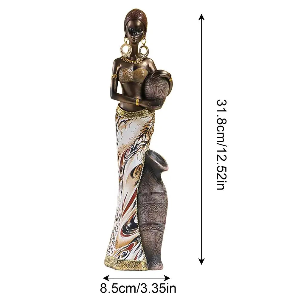 Elegant African sculpture for home decor by Lamp Post, showcasing sophisticated African art and statues for stylish interior accents.