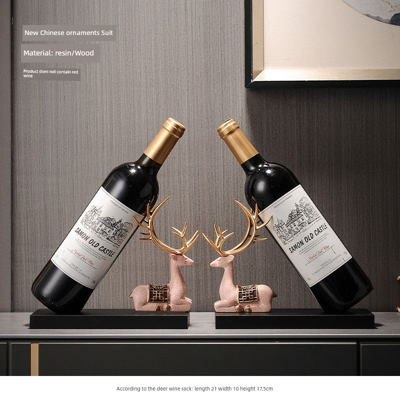 Black swan wine rack from Lamp Post, decorative home wine bottle holder for classy dining table or side wine cabinet.