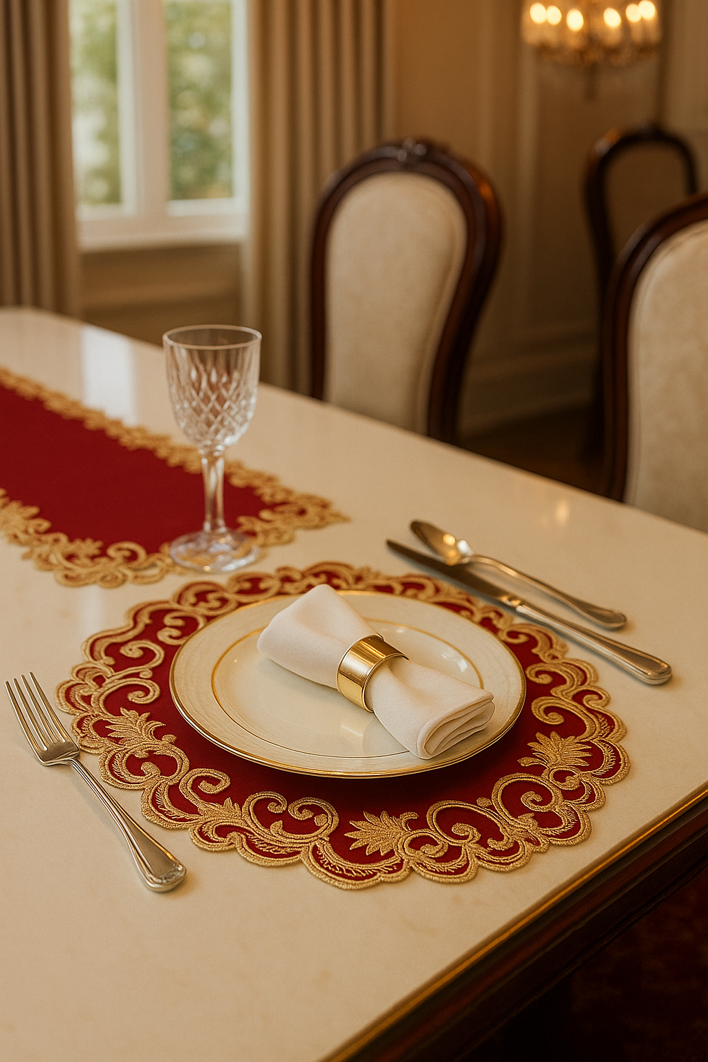 Set of four black farmhouse placemats from Lamp Post, washable woven home decor for dining table and festive occasions.