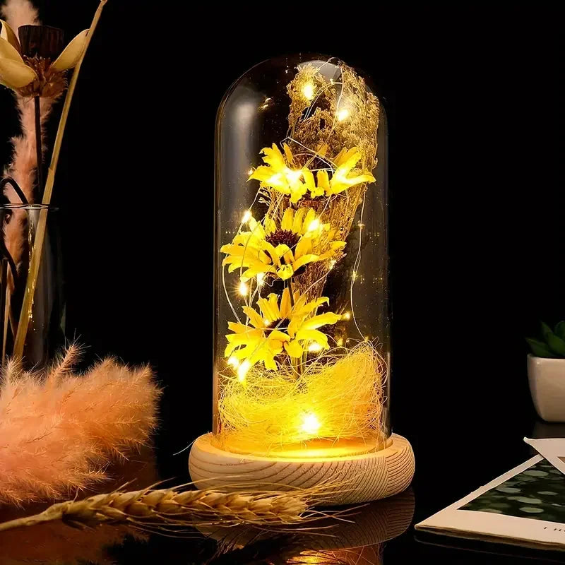 Lamp Post sunflower home decor for women, featuring vibrant sunflower design ideal for Mother's Day and Valentine's Day gifts