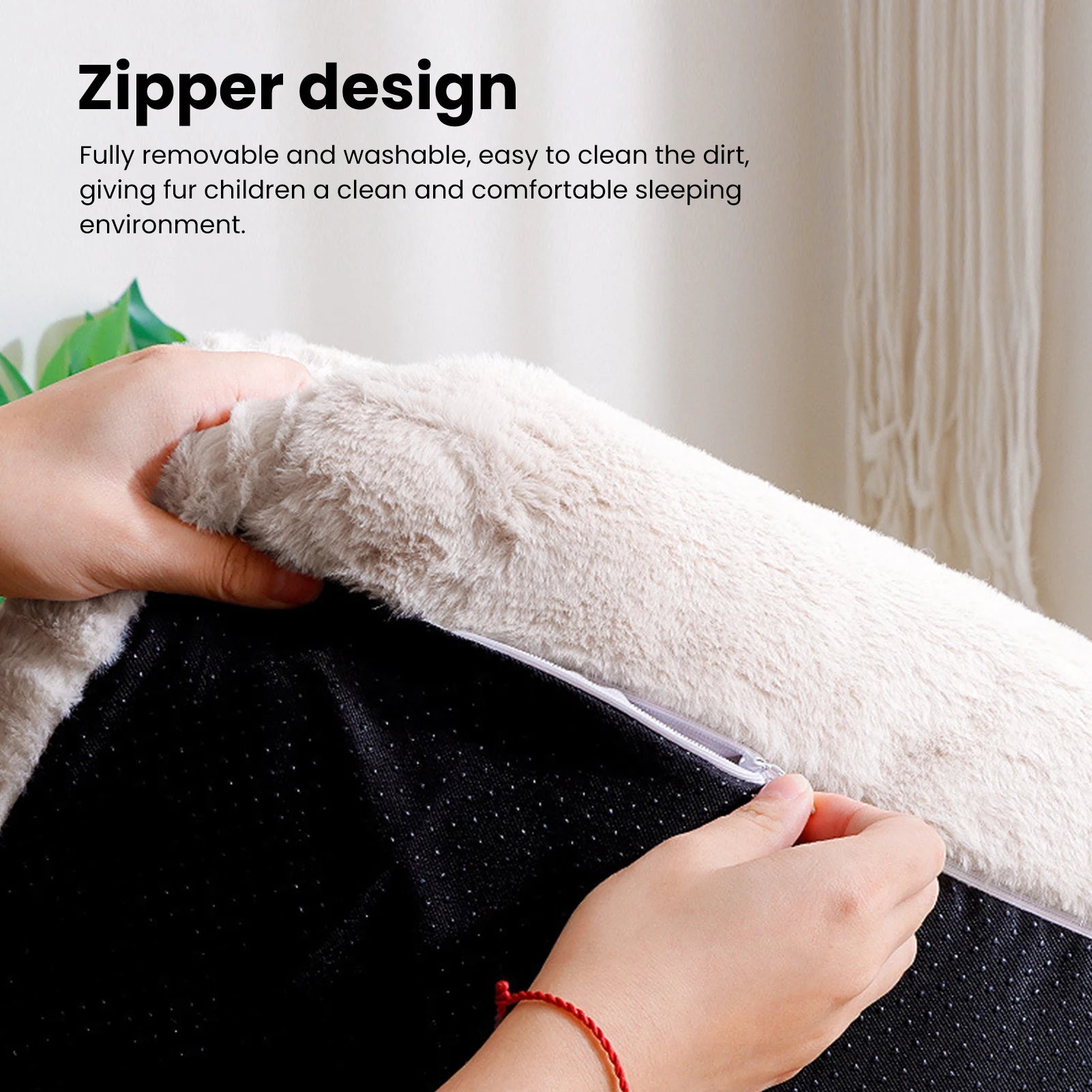 Lamp Post 2-piece pet sofa bed set with khaki cushions, designed for dogs and cats, ideal for cozy home pet lounging.
