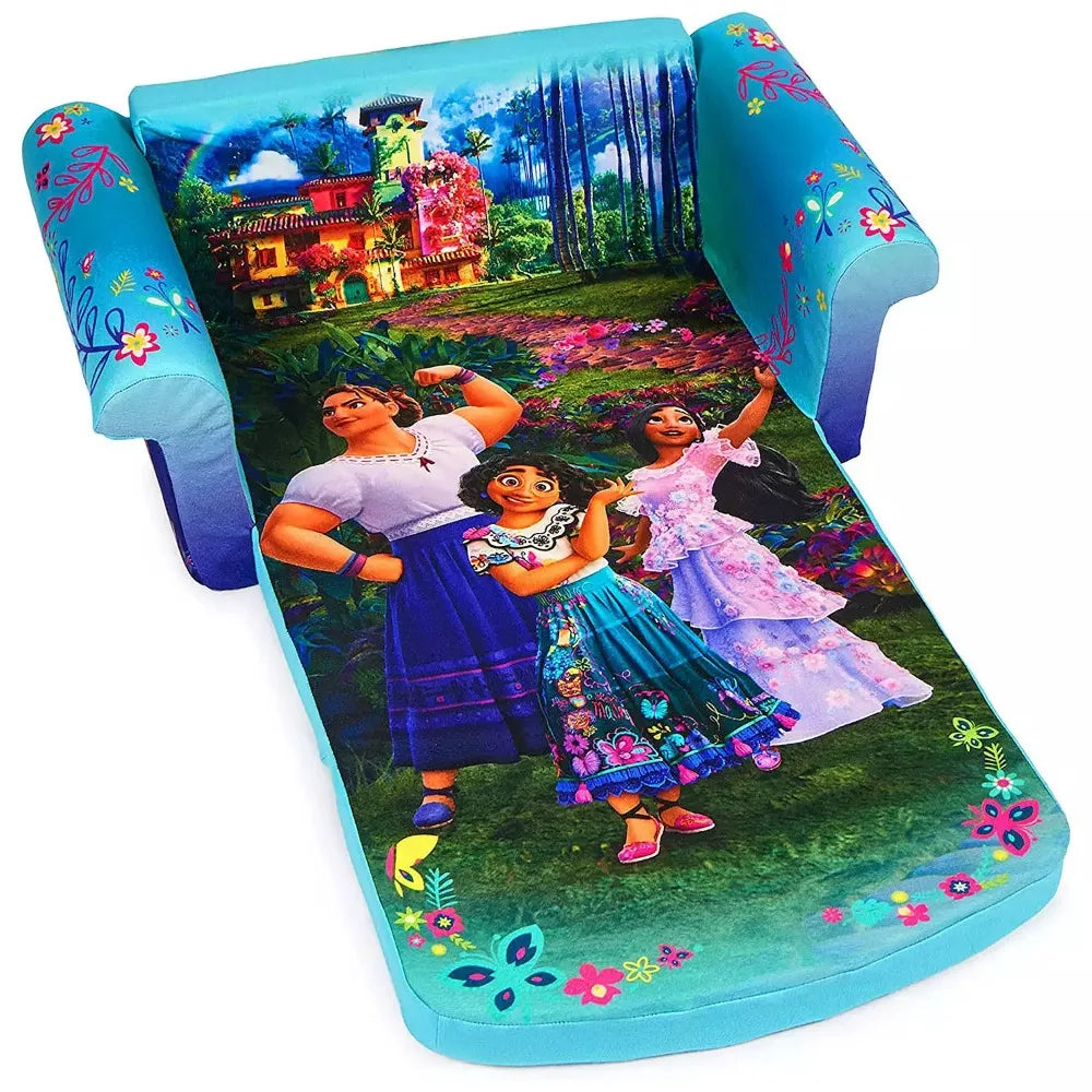 Blue Disney Design Kids Sofa Set by Lamp Post, comfortable home kids couch with playful character details.
