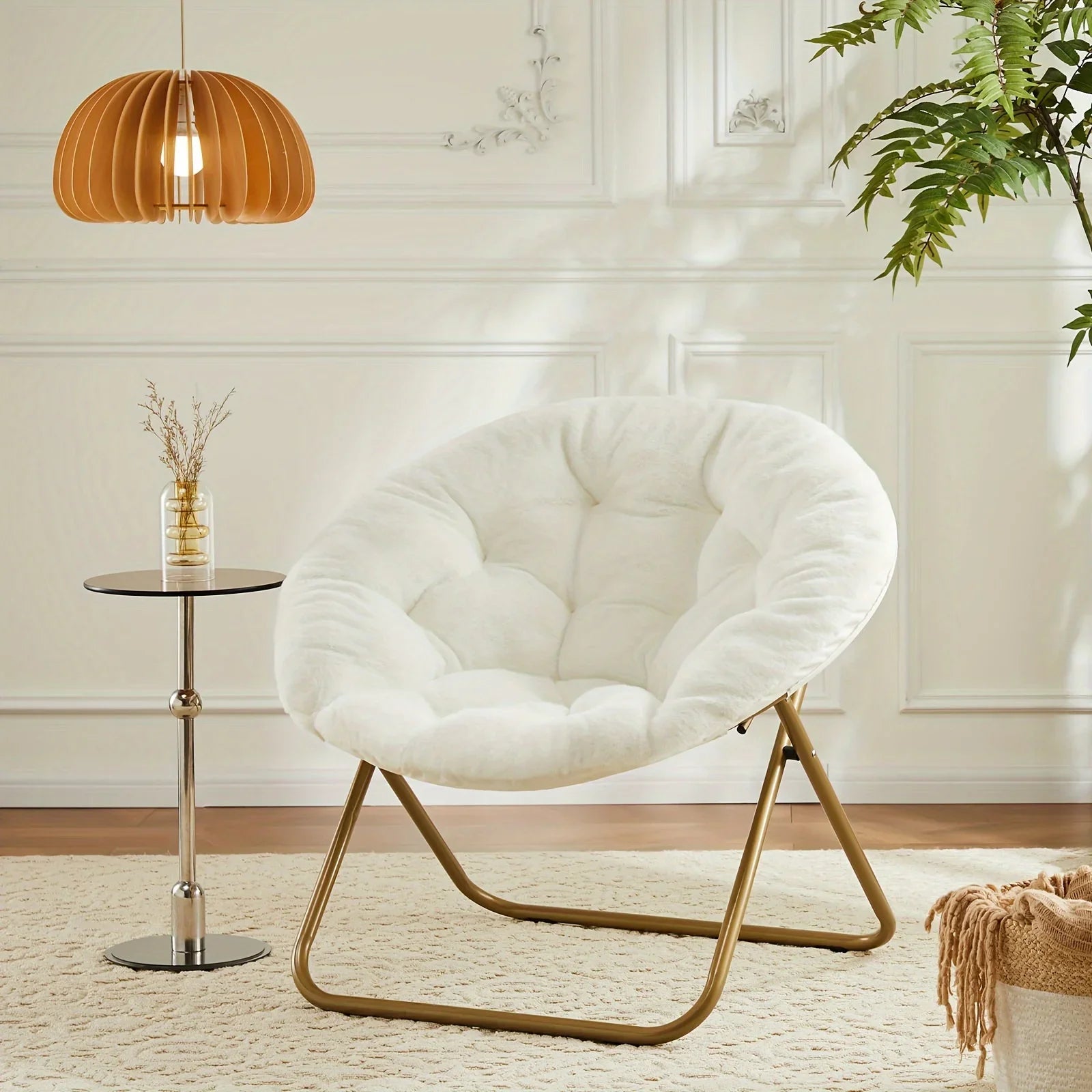 Pink folding lounge chair from Lamp Post, ideal for living room, bedroom, or courtyard relaxation.