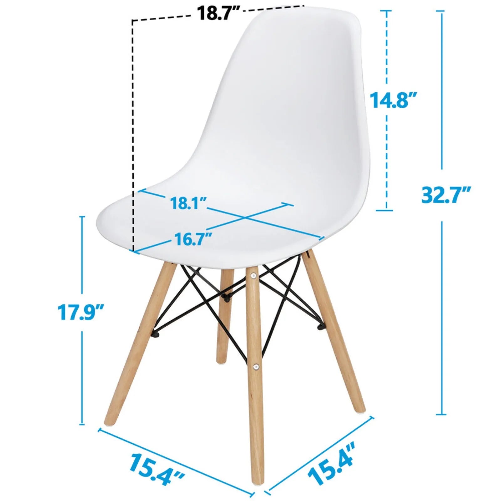 Set of four Lamp Post dining chairs with solid wood legs, featuring upholstered seats and stylish design for home dining rooms.