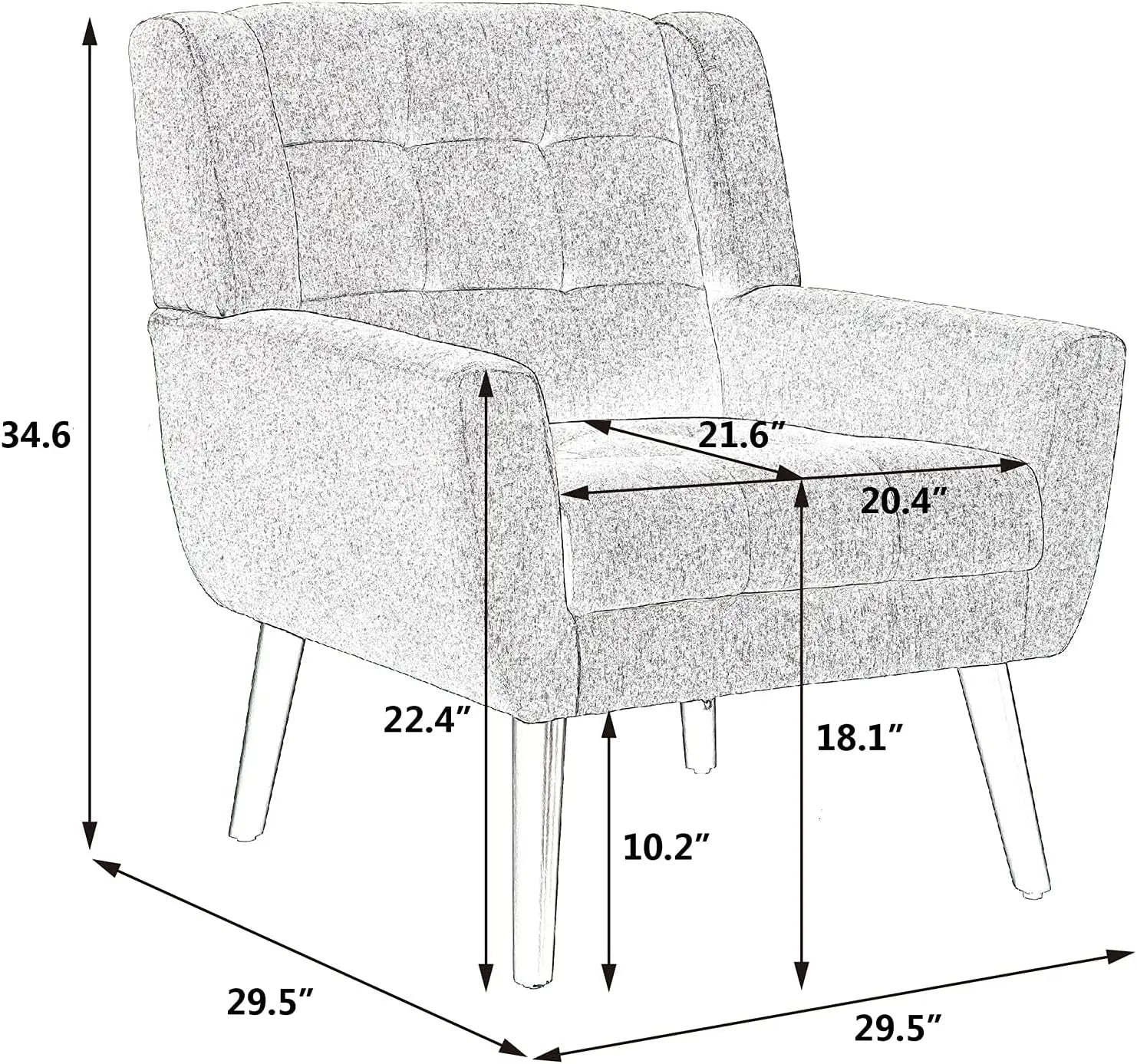 Green Lamp Post living room chair with arms, stylish home sofa seat perfect for cozy living room decor.