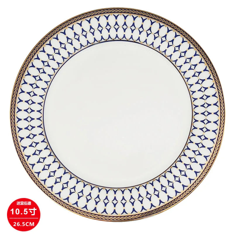 Lamp Post 10-piece full dinnerware set with plates, knives, spoons, and forks for stylish kitchen dishware use.