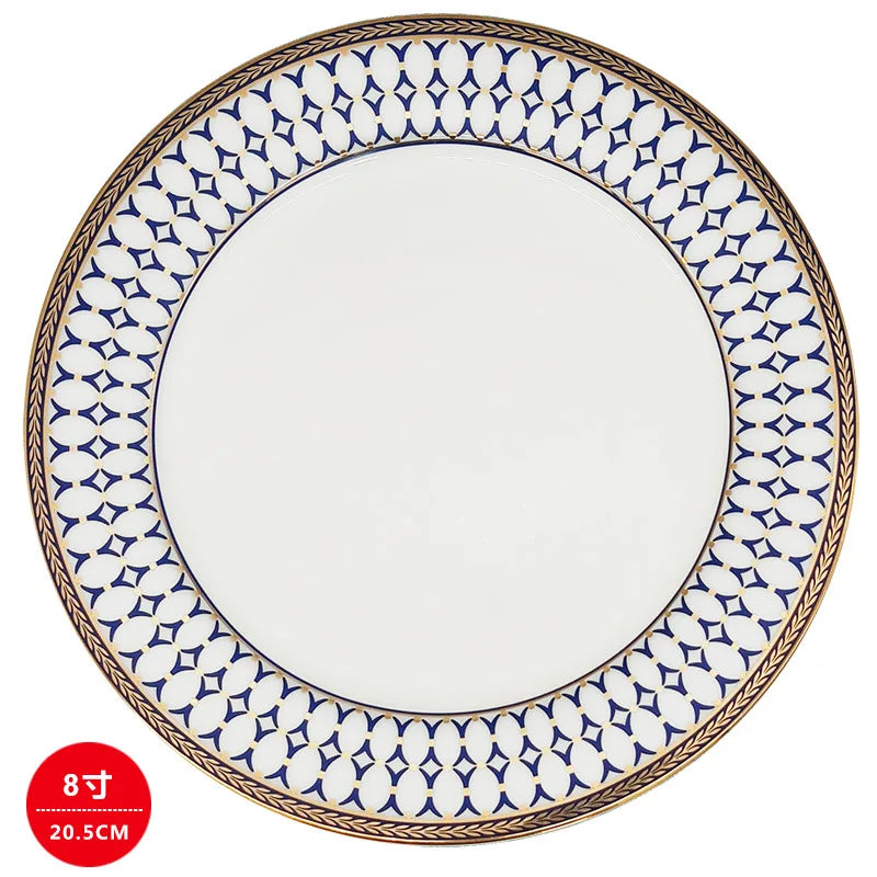 Lamp Post 10-piece kitchen dishware set with plates, knives, spoons, and forks for full tableware serving.