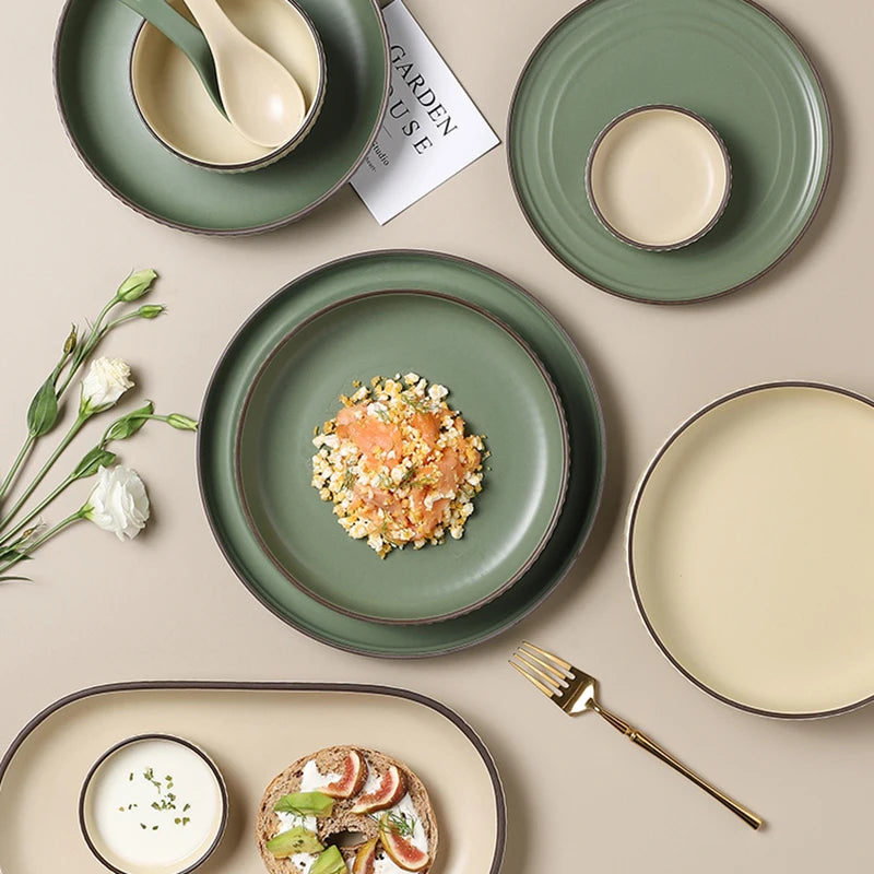 Lamp Post full dish dining set with tableware and soup bowl, featuring elegant kitchen dishware for complete meal presentation.