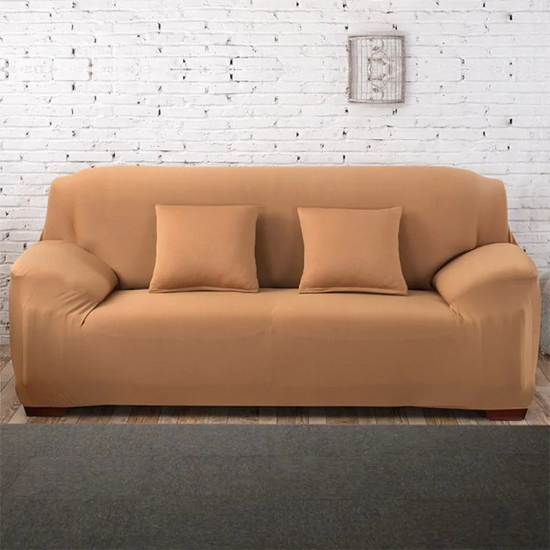Lavender colorful sofa covers by Lamp Post displayed on a sofa, showcasing vibrant and decorative furniture protection.