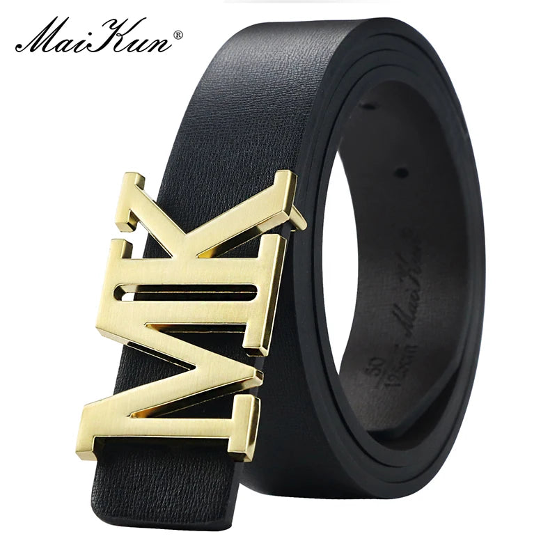 Men's reversible PU leather belt with black buckle from Lamp Post, 120cm length, versatile dress belt for Valentine's Day.