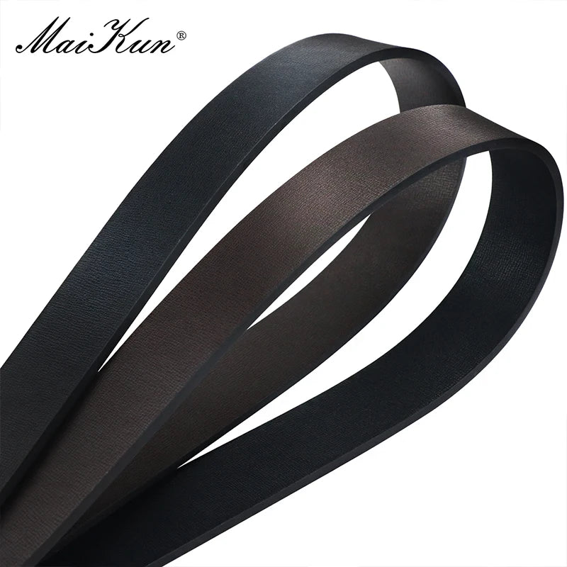 Men's reversible PU leather dress belt by Lamp Post with black buckle, 120cm, suitable for Valentine's Day or formal wear.