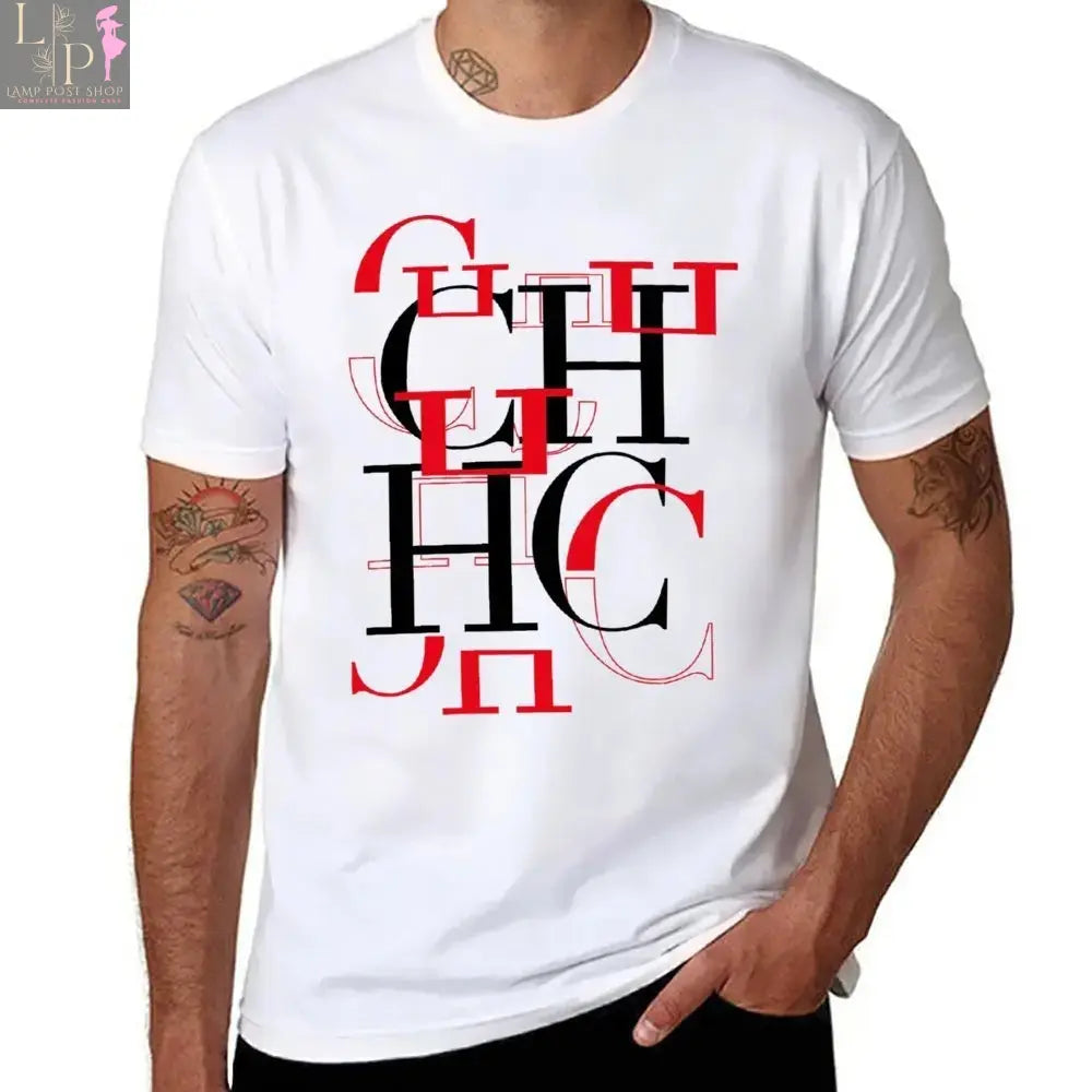 Beige men's T-shirt from Lamp Post, ideal for casual wear, sports, or gym activities, shown laid flat on a white background.