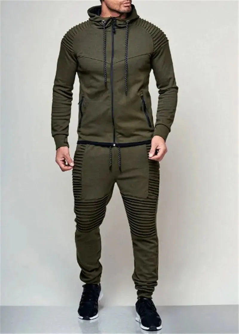 Black men's track suit by Lamp Post, stylish men's dress athletic attire with a modern fit and comfortable fabric.