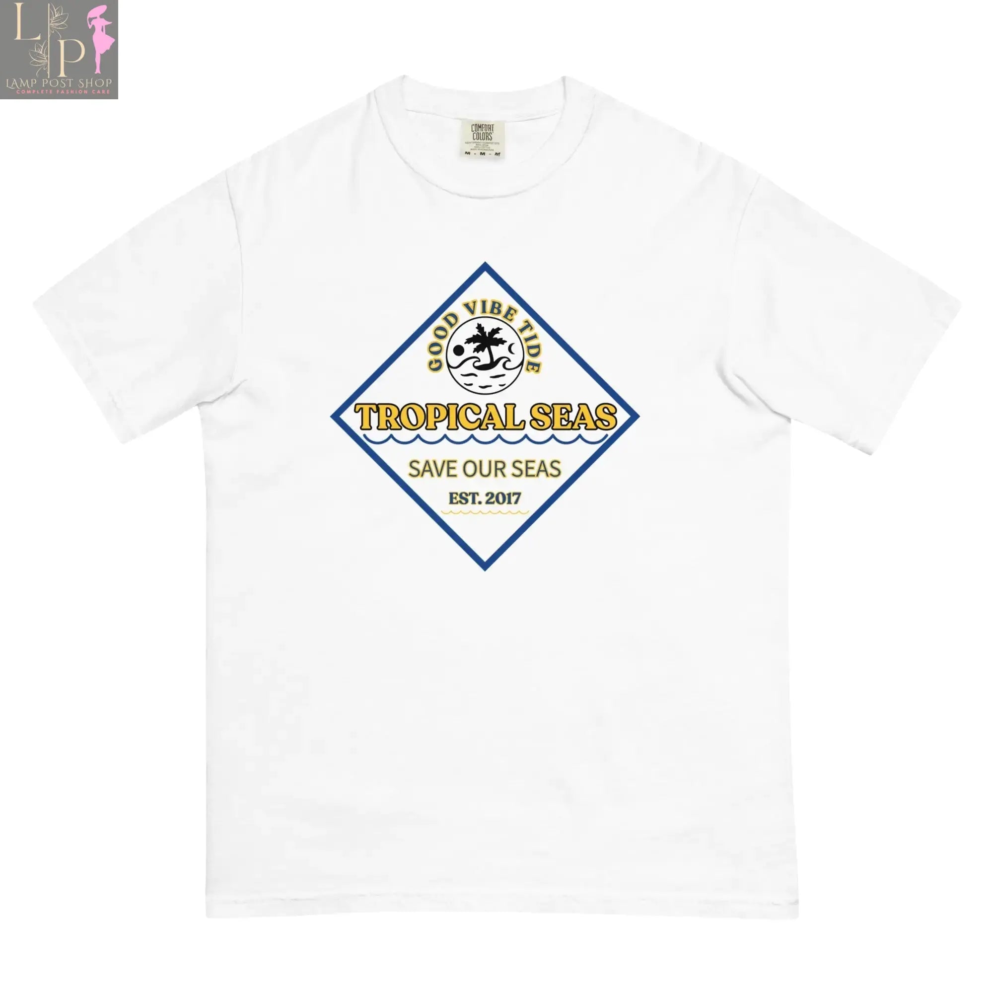 Men's Beachy Days T-shirt by Lamp Post, casual men's dress shirt with a relaxed beach-inspired style, displayed on a neutral background.