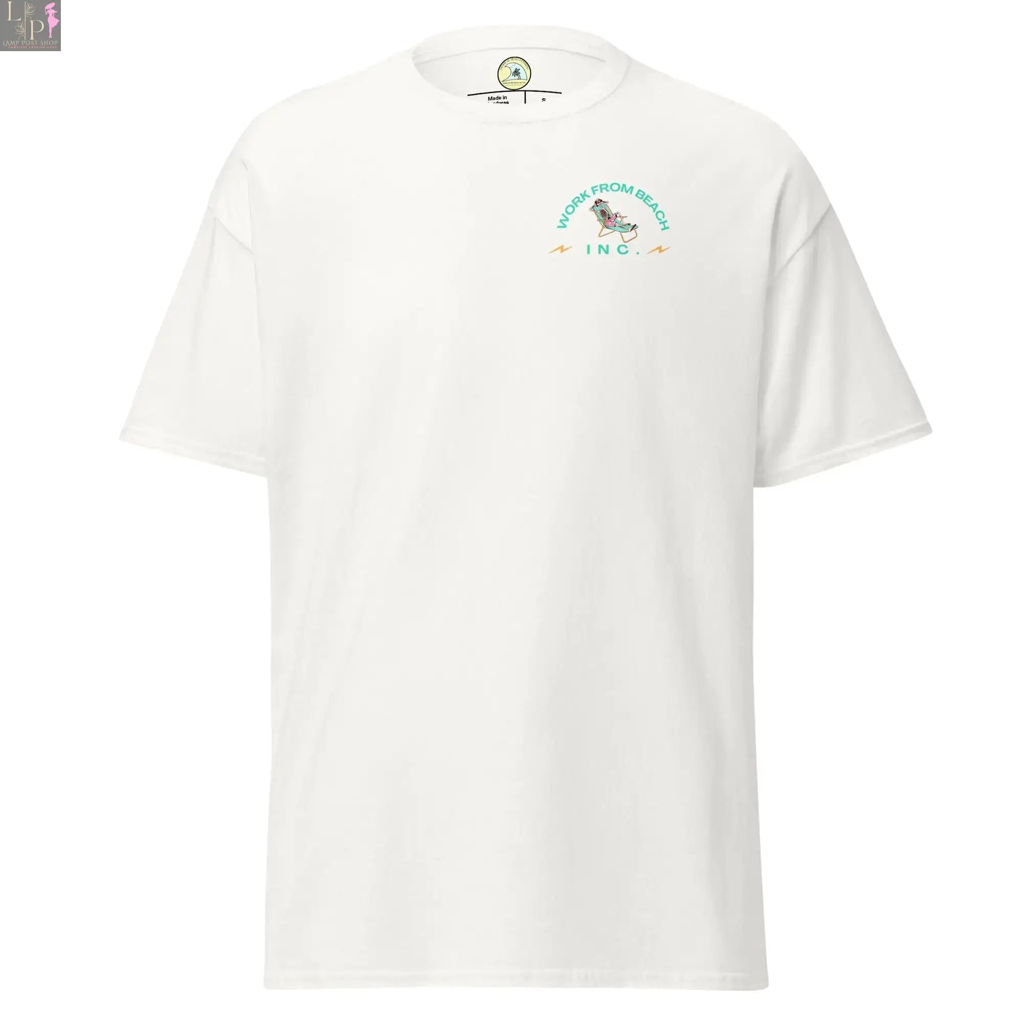Maroon men's dress beach executive classic tee by Lamp Post, featuring a relaxed fit and soft fabric for casual summer wear.