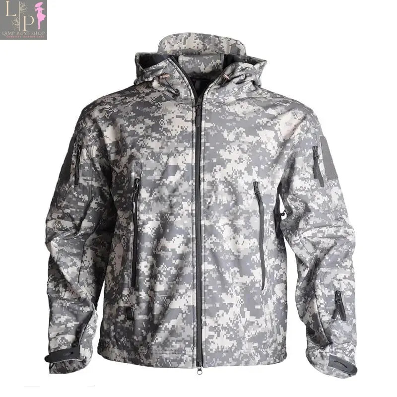 Men's EleTech Lamp Post black Python jacket in 5XL, designed for 100-110kg, stylish and durable outerwear.