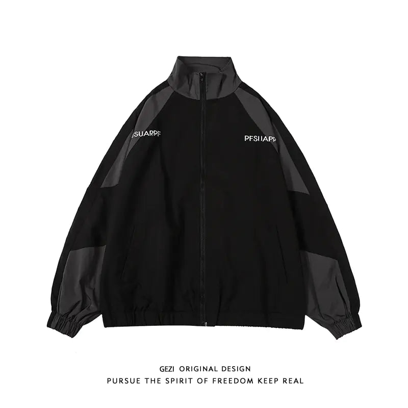 Black Lamp Post men's winter jacket, stylish and warm men's jacket with a hood, suitable for cold weather and outdoor wear.