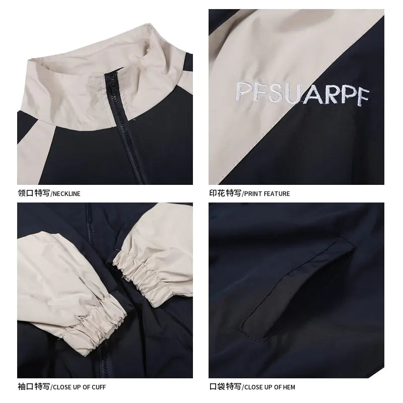 Black Lamp Post men's winter jacket shown on a model, featuring a warm, insulated design for cold weather.