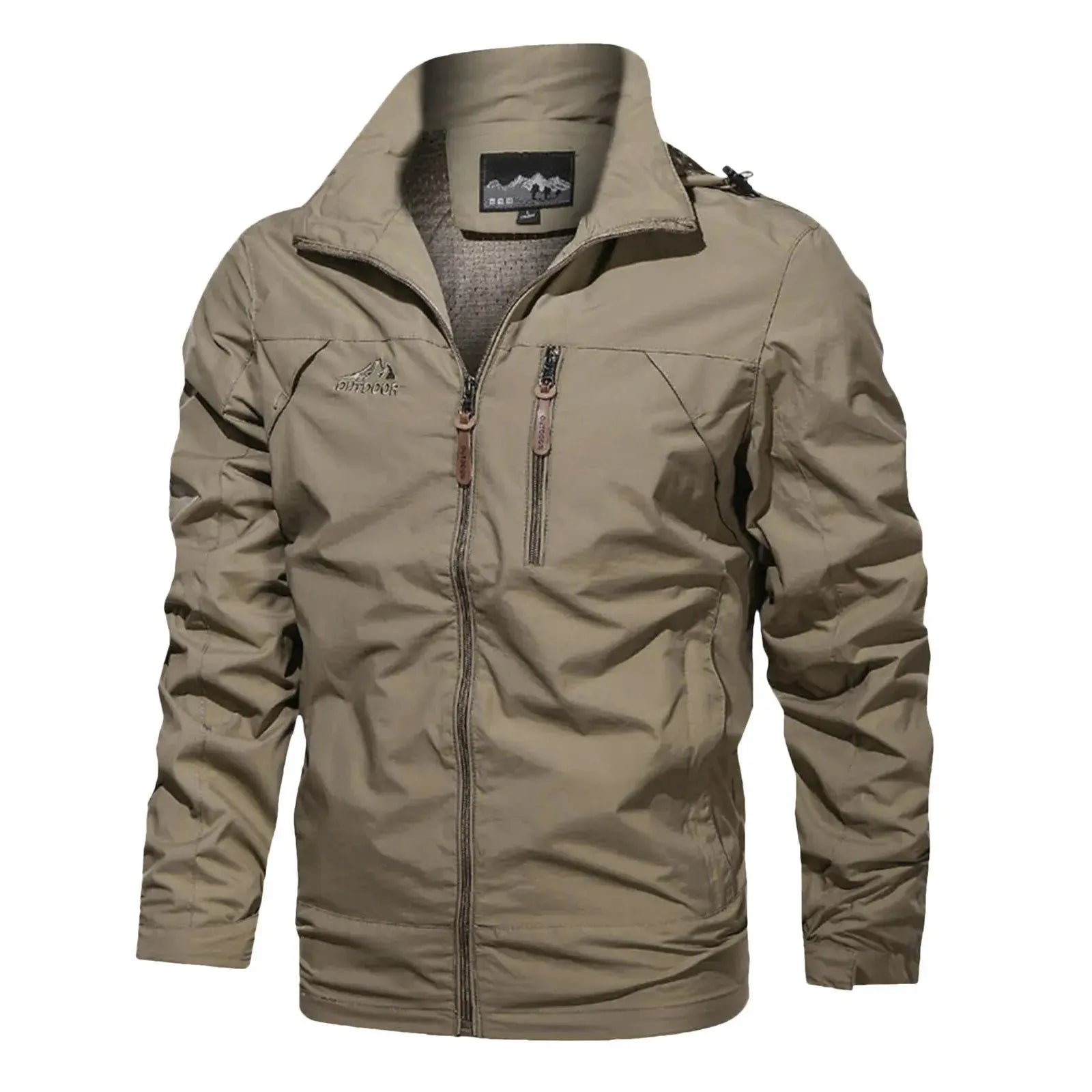 Men's waterproof military hooded jacket by Lamp Post, blue, XL, men's jacket with a durable waterproof exterior and military style design.