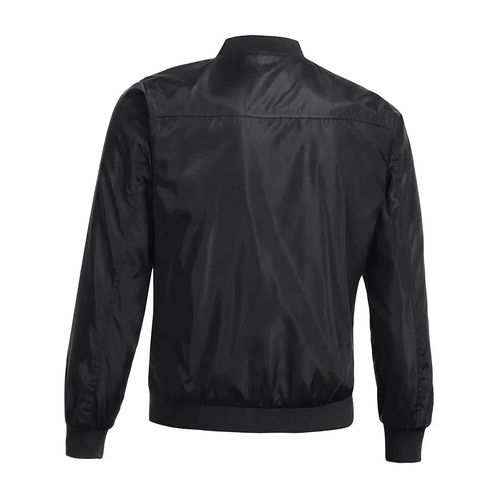 Men's winter long sleeve slim coat by Lamp Post, warm men's jacket with pockets and a sleek design, perfect for cold weather.