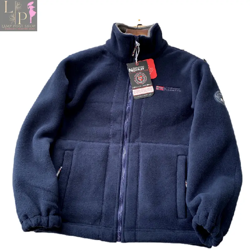 Red men's winter outdoor jacket by Lamp Post, lightweight and insulated, suitable for cold weather and outdoor activities.