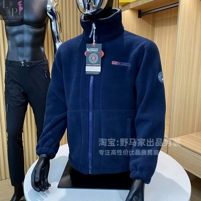 Red Lamp Post men's winter outdoor jacket, lightweight and insulated, suitable for cold weather outdoor activities.