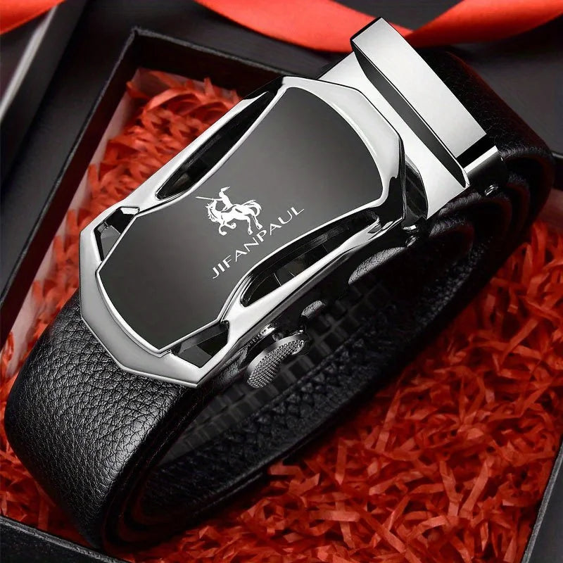 Men's Lamp Post watch with a sleek silver strap, featuring high-quality leather and a luxury design for stylish men's fashion.